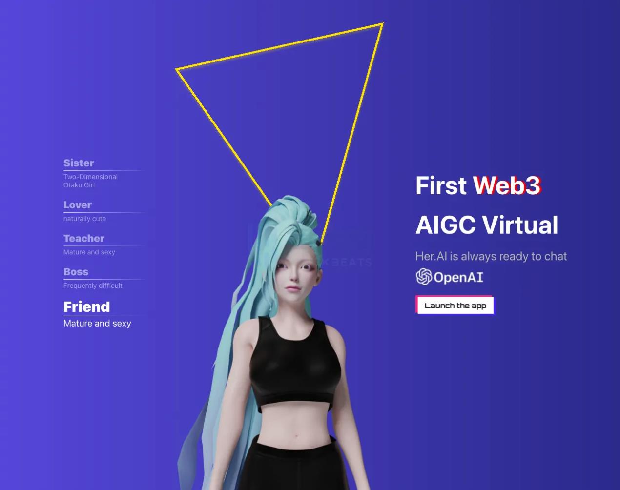 her.ai：基于ai技术为web3.0打造全新虚拟女友平台-第1张图片-华展网