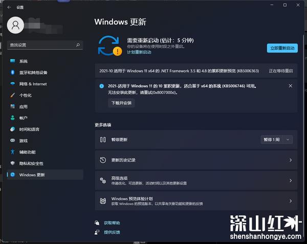 win11更新失败0x8007000d怎么解决 win11更新失败0x8007000d解决方法-第1张图片-华展网