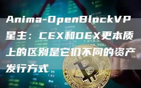 anima-openblockvp星主：cex和dex更本质上的区别是它们不同的资产发行方式-第1张图片-华展网